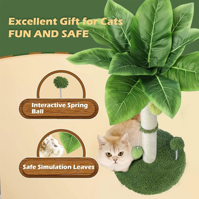 Interactive Cat Scratch Post