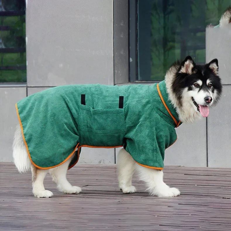 Super Absorbent Dog Bathrobe