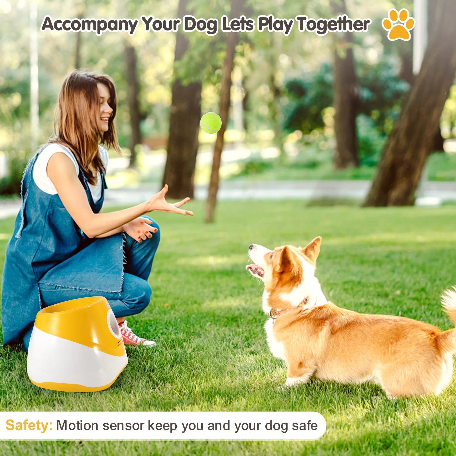 Automatic Tennis Launcher Dog Toy