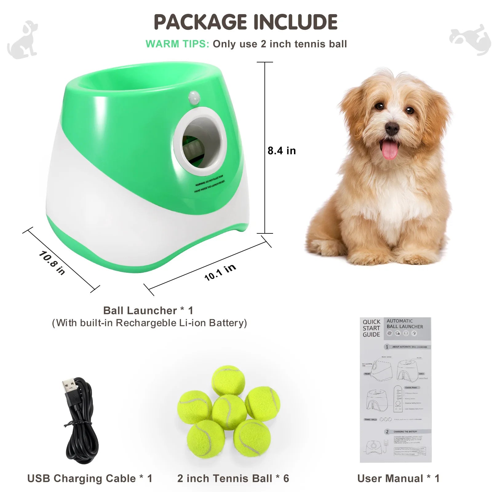 Automatic Tennis Launcher Dog Toy