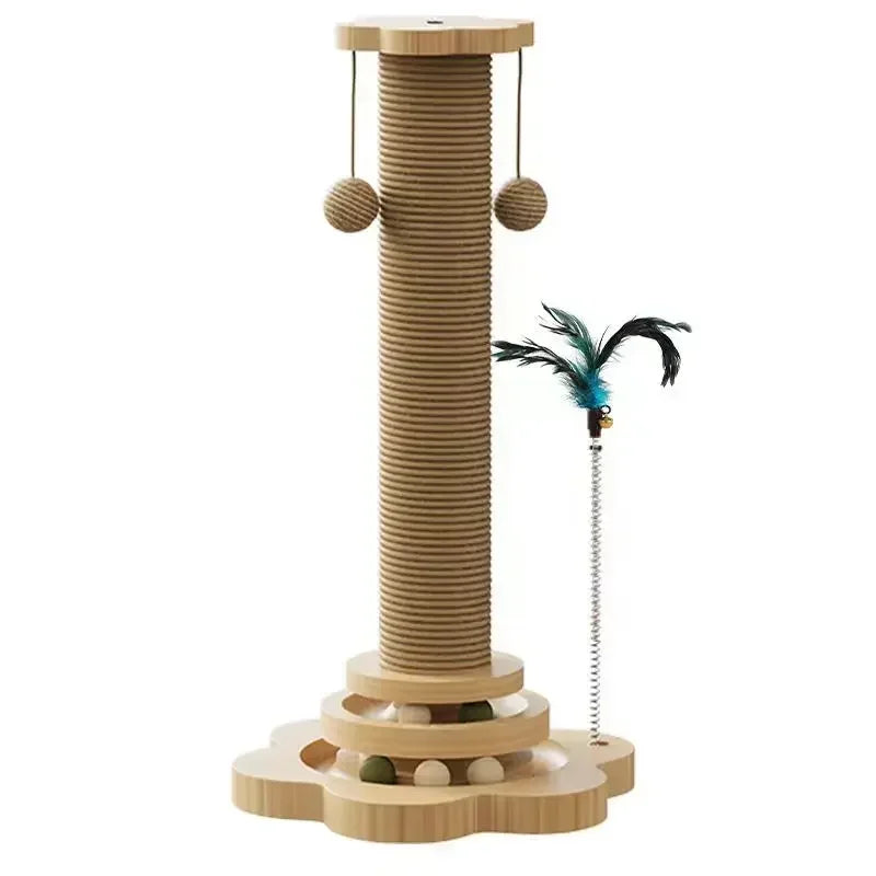 Pet Cat Wood Turntable Toy